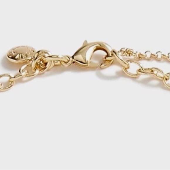 NWT J.Crew Gold Leaves N Floral Necklace - Picture 5 of 6